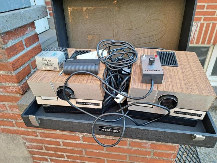 Projecteur à double diapositive Prestinox, TV, Hi-fi & Vidéo, Projecteurs dias, Utilisé, Enlèvement