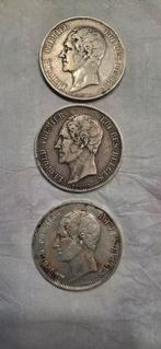 3 x 5 francs léopold 1er, Enlèvement ou Envoi, Argent, Argent