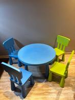 Ikea ronde kindertafel & 4 stoelen Mammut, Kinderen en Baby's, Ophalen, Gebruikt