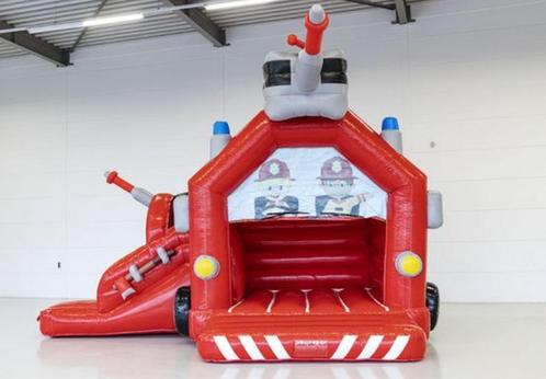 Brandweer springkasteel huren, Hobby en Vrije tijd, Feestartikelen | Verhuur, Zo goed als nieuw, Ophalen of Verzenden