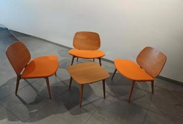 Skandiform Papa 3 stoelen en tafel, uitstekende staat beschikbaar voor biedingen