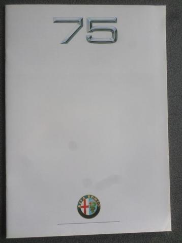 Alfa Romeo  75 WIT 06-1990 brochure beschikbaar voor biedingen