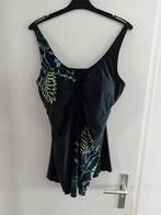 Tankini Top mt 48 D Zwart met motief   (NL), Kleding | Dames, Badmode en Zwemkleding, Zo goed als nieuw, Zwart, Ophalen, Overige typen