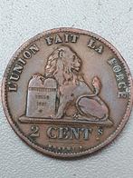 Leopold2 1875 2cent zf.vl.mooie oude verzamelmunt, Postzegels en Munten, Munten | België, Ophalen of Verzenden