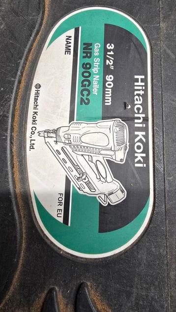 Nagelpistool Hitachi NR90GC2 met reinigingskit beschikbaar voor biedingen