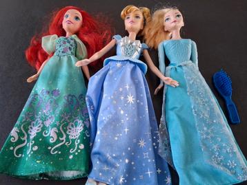 Poupées Barbie Disney, Ariel, Elsa La Reine des neiges, La B, Enlèvement ou Envoi, Comme neuf, Barbie