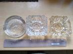 assenbak glas kristal 3 stuks in heel goede staat, Collections, Articles de fumeurs, Briquets & Boîtes d'allumettes, Enlèvement ou Envoi