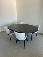 Ronde tafel, 4 stoelen (nieuw), Huis en Inrichting, Ophalen, Zo goed als nieuw