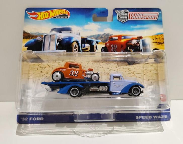 Hot Wheels Team Transport '32 Ford Speed Waze Premium (2020), Hobby en Vrije tijd, Modelauto's | Overige schalen, Ophalen of Verzenden
