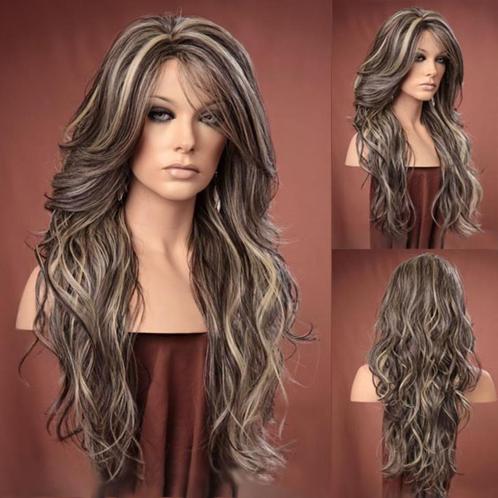Luxe pruik lang haar model Cala kleur F6-613, Handtassen en Accessoires, Uiterlijk | Haarverzorging, Nieuw, Pruik of Haarverlenging