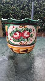 Vintage Italiaanse bloempot Deruta, Antiek en Kunst, Ophalen