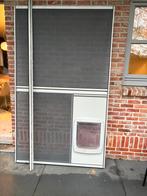 Alu schuifvliegenraam op kader., Ophalen, 120 cm of meer, Hordeur, Zo goed als nieuw