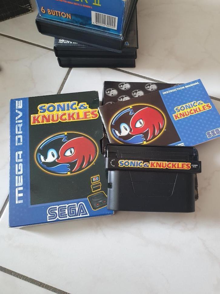Megadrive - Sonic & Knuckles, Games en Spelcomputers, Games | Sega, Gebruikt, Mega Drive, Avontuur en Actie, 2 spelers, Ophalen