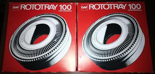 GAF RotoTray 100 UniversVintage schuifhouder - QuasineUF, Audio, Tv en Foto, Diaprojectoren, Zo goed als nieuw, Ophalen of Verzenden