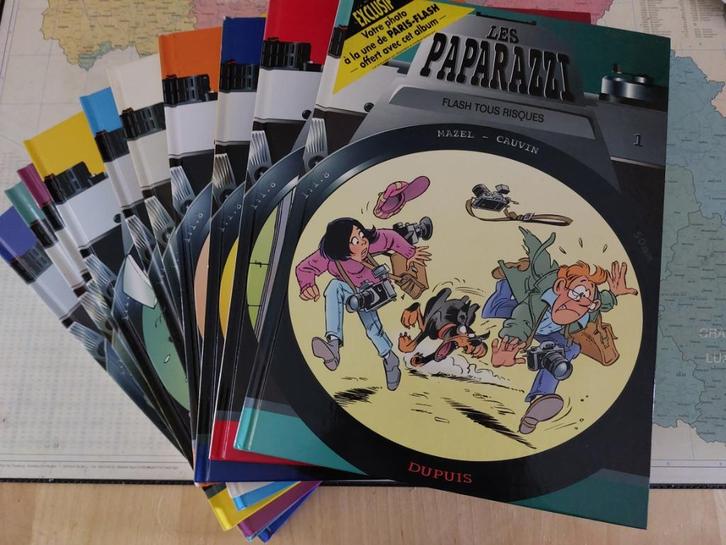 LES PAPARAZZI - Série complète (10 vol) - TBE - EO, Boeken, Stripverhalen, Zo goed als nieuw, Complete serie of reeks, Ophalen of Verzenden