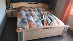 Bed 160x200, Ophalen, Gebruikt, Beige, Tweepersoons