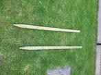 2 houten palen met punt, Ophalen, Palen