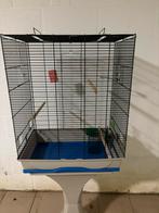 Vogelkooi met staander, Animaux & Accessoires, Oiseaux | Cages & Volières, Comme neuf, Enlèvement, Cage à oiseaux