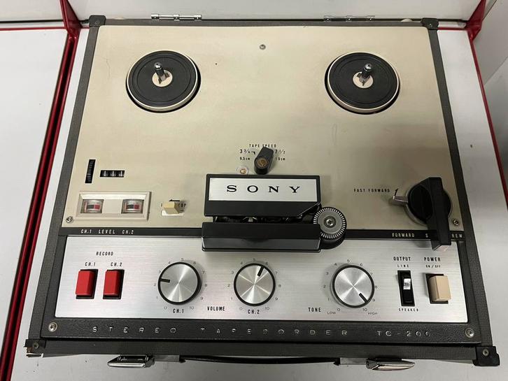 Sony TC-200 – Magnétophone à bandes portable + HP Sony - 60s, TV, Hi-fi & Vidéo, Enregistreurs audio, Magnétophone, Enlèvement