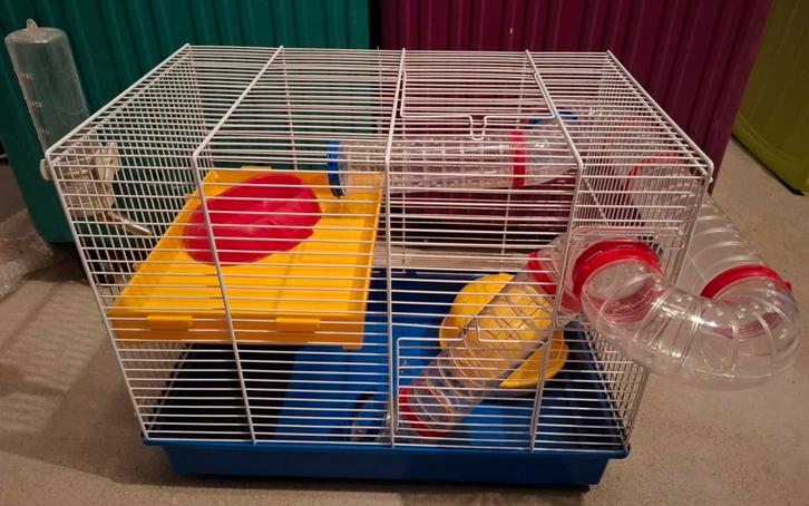 Ferplast hamsterkooi, Dieren en Toebehoren, Knaagdieren en Konijnen | Hokken en Kooien, Gebruikt, Kooi, Hamster, Ophalen