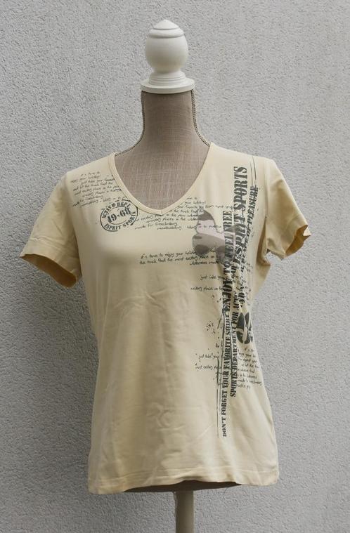 Joli Tshirt Esprit jaune très pâle XL, Vêtements | Femmes, T-shirts, Comme neuf, Taille 42/44 (L), Jaune, Enlèvement ou Envoi