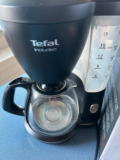 Tefal Includeo Flawless filterkoffiezetapparaat van 1,25 l, Elektronische apparatuur, Koffiezetapparaten, Gebruikt, Gemalen koffie