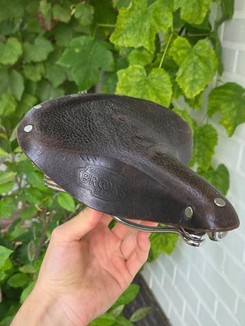 Brooks Zadel met tasje, Oldtimer ou Ancêtre, Selle, Enlèvement, Utilisé