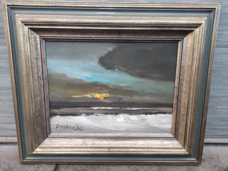 huile sur toile marine signe paul permeke, Antiek en Kunst, Kunst | Schilderijen | Klassiek, Ophalen of Verzenden