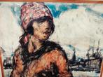 EUGEEN VAN MIEGHEM (1875-1930) - Portret of a woman print, Antiek en Kunst, Ophalen