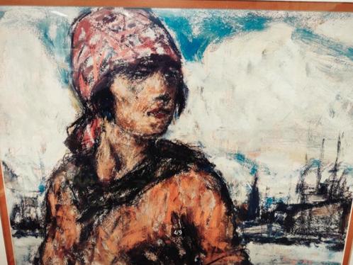 EUGEEN VAN MIEGHEM (1875-1930) - Portret of a woman print, Antiek en Kunst, Kunst | Litho's en Zeefdrukken, Ophalen