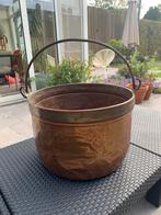 Oude koperen pot ( brandhout houder), Ophalen, Overige materialen, Gebruikt, Minder dan 60 cm