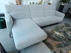 Sofa 3p  met chaise longue in nieuwstaat, 250 tot 300 cm, Stof, 75 tot 100 cm, Zo goed als nieuw