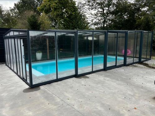 Zwembad overkapping op maat - volledig weg te schuiven, Jardin & Terrasse, Accessoires de piscine, Neuf, Envoi