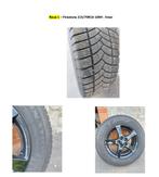 4 Pneus hiver sur jantes 16" - 215/70R16 100H, Auto-onderdelen, Banden en Velgen, 215 mm, Band(en), 16 inch, Gebruikt