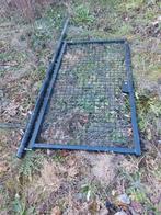 Portail de jardin avec poteau (noir), Enlèvement, Utilisé