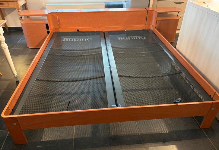 Auping auronde 180x200, Huis en Inrichting, Slaapkamer | Bedden, Zo goed als nieuw, Tweepersoons, 180 cm, 200 cm, Hout, Verstelbaar