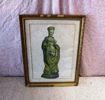 Cadre Photo Baroque Antique en Bois - 56x43 / 50x37, Enlèvement ou Envoi, Utilisé
