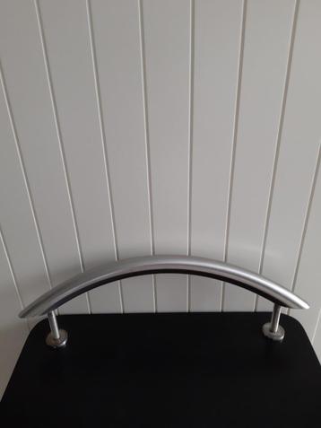 Inox deurtrekker als nieuw, Enlèvement ou Envoi, Comme neuf, Inox, Loquet ou Poignée