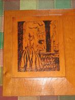 antiek handgemaakt houtsnij werk / tekening, Antiek en Kunst, Ophalen