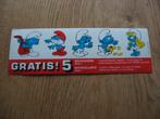 5 Vintage Stickers Boss Smurfen Peyo, Verzamelen, Stripfiguren, Ophalen of Verzenden, Smurfen, Nieuw, Plaatje, Poster of Sticker