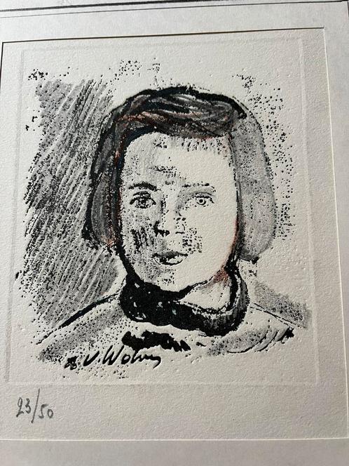 Henri Victor WOLVENS illustratie voor Maur Carême ets Colpin, Antiek en Kunst, Kunst | Etsen en Gravures, Ophalen of Verzenden