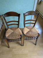 2 rieten stoelen, Huis en Inrichting, Stoelen, Ophalen, Gebruikt, Twee, Overige kleuren