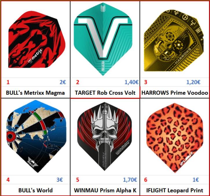 Dart Flights, nieuw (uit verzameling), 70 set van 3 flights, Sport en Fitness, Darts, Flights, Ophalen of Verzenden
