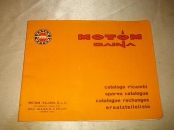MOTOM DAINA Ancien Catalogue des pièces de Rechange, Motoren, Handleidingen en Instructieboekjes, Ophalen of Verzenden, Overige merken