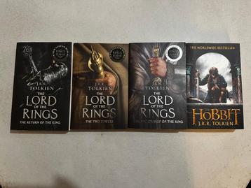 Lord of the Rings Boek 1-3 + The Hobbit (Engels - Paperback) beschikbaar voor biedingen
