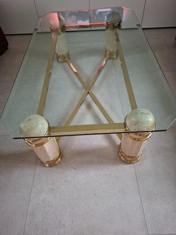 Salontafel en console - unieke set, Huis en Inrichting, Tafels | Salontafels, Zo goed als nieuw, Glas, Ophalen