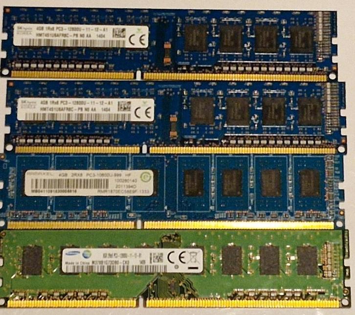 16GB PC3 Ram Memory ( 4 x 4GB ), Computers en Software, RAM geheugen, Gebruikt, Desktop, 4 GB, DDR3, Ophalen