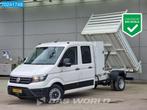 Volkswagen Crafter 177pk Kipper Dubbel Cabine met kist 3500k, Autos, Camionnettes & Utilitaires, 132 kW, 180 ch, 3500 kg, Tissu