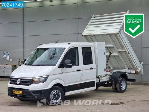 Volkswagen Crafter 177pk Kipper Dubbel Cabine met kist 3500k, Autos, Camionnettes & Utilitaires, Entreprise, Achat, Air conditionné