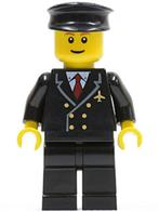 Lego figuur air022 Airport - Pilot / B1-3, Ophalen of Verzenden, Gebruikt, Losse stenen, Lego